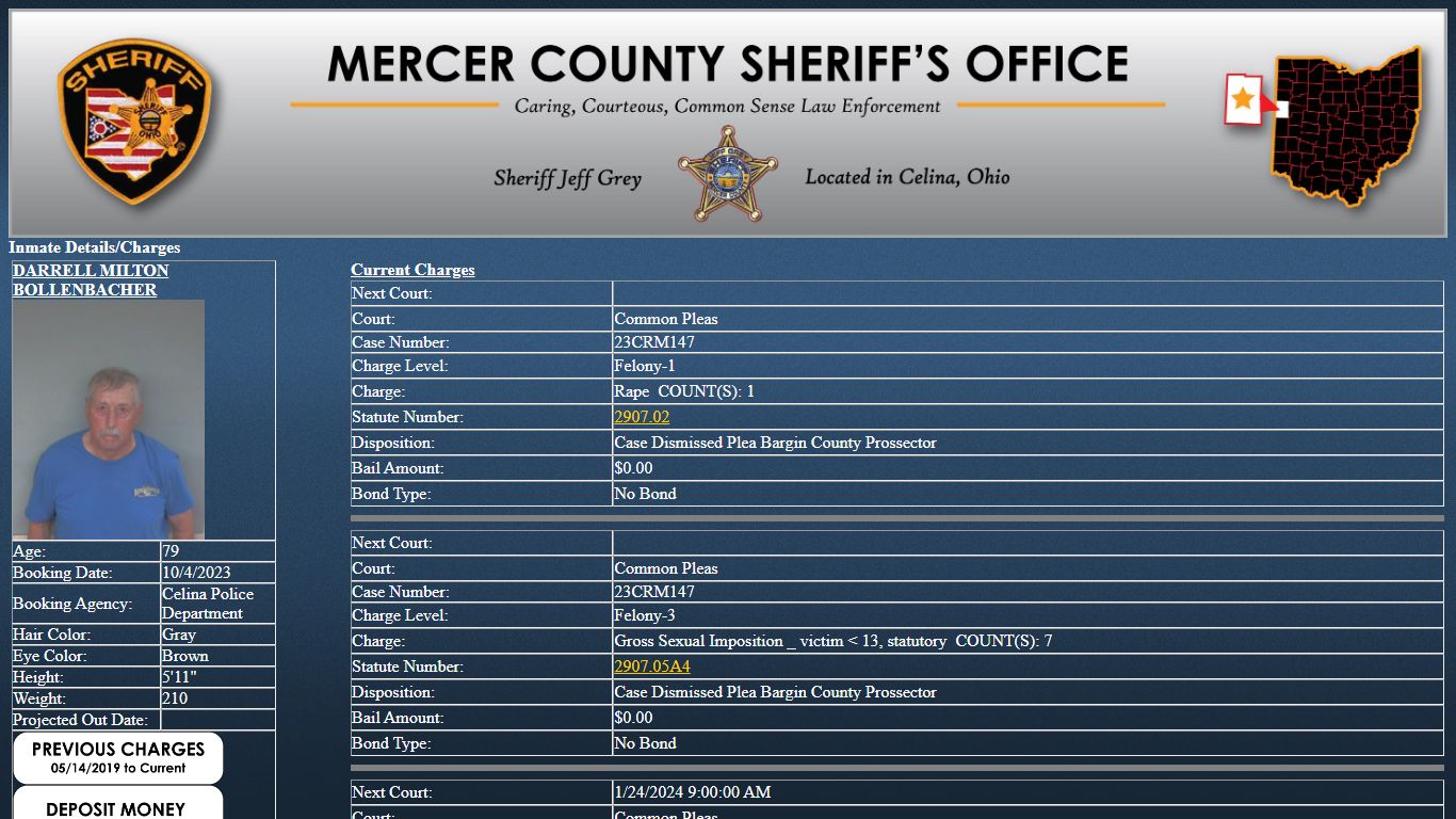 Mercer County Sheriff's Office Jail Inmate Search