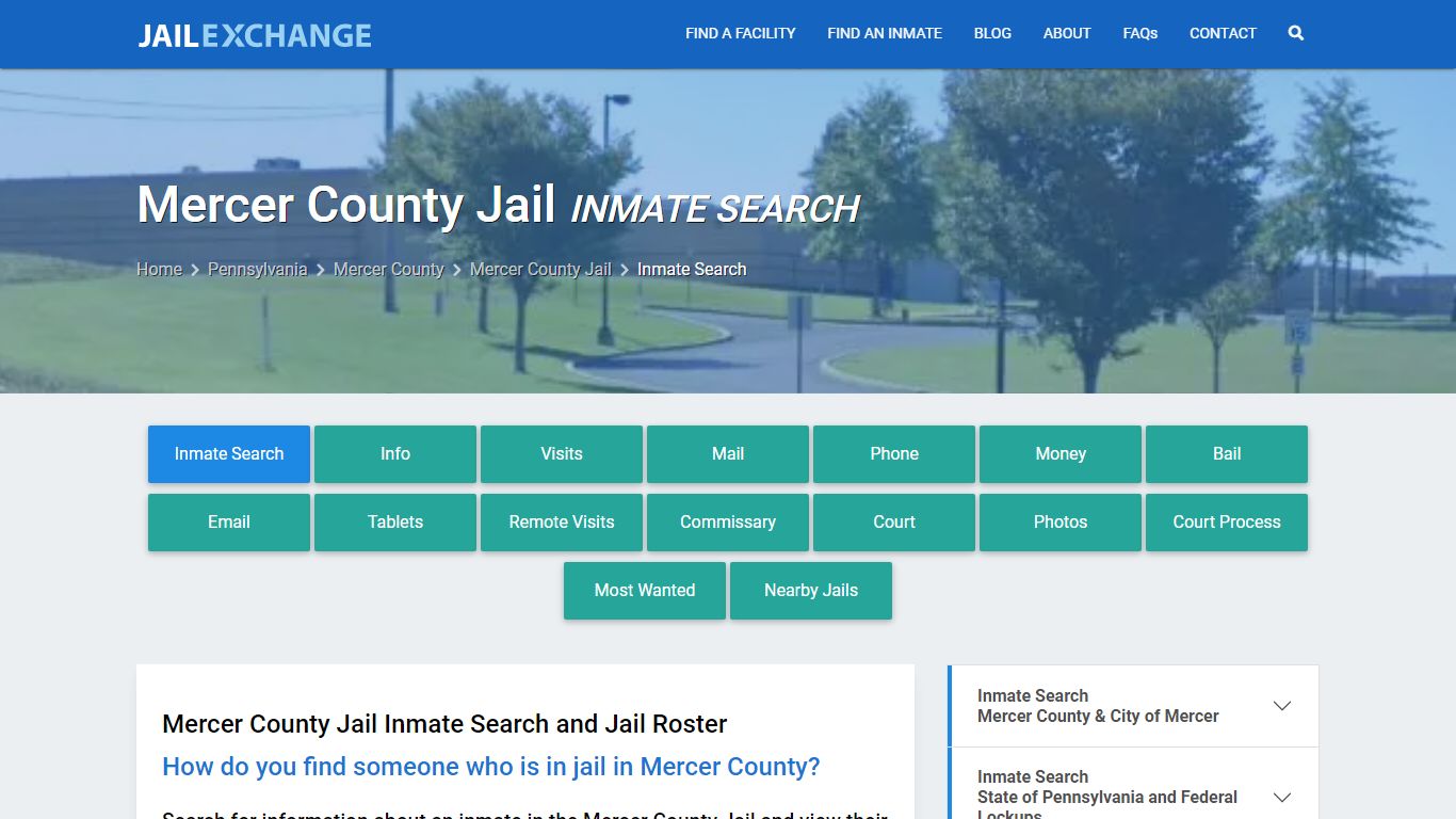Inmate Search: Roster & Mugshots - Mercer County Jail, PA